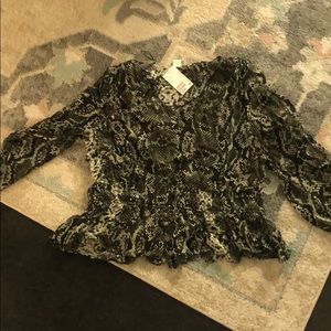 H&M Snake Skin Top